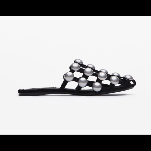 New w/ Box Alexander Wang Studded Slides - Picture 2 of 8